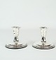 A pair of silver candlesticks, pearl edge, 830 sterling, Svend Toksværd
Excellent condition
