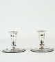 A pair of silver candlesticks, pearl edge, 830 sterling, Svend Toksværd
Great condition
