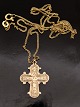 14 carat Dagmar cross  and chain