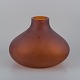 Salviati, Murano. Large vase in brown hand-blown art glass.