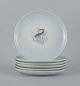 Th. Karlinder for Bing & Grondahl.
Six hand-painted dinner plates with fish motifs.