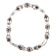 Georg Jensen vintage silver necklace from the period 1933-44. L: 43,5cm