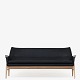 Ib Kofod-Larsen / Matzform'Wing' sofa in black leather ...