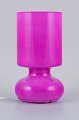 Scandinavian designer, table lamp in pink glass.