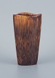 Gunnar Nylund for Rörstrand.
Ceramic vase in mottled brown glaze.