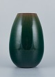 Clément Massier (1845 - 1917) for Golfe-Juan.
Unika keramikvase med glasur i grønne toner.