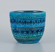 Aldo Londi for Betossi, Italy.
Pottery, flowerpot, azure and green glaze.
