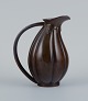 Just Andersen style, art deco bronze jug, organically shaped.