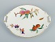 Royal Worcester Fine Porcelain, handled cake plate with motifs of apples and 
berries.