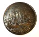 Kopi af medaljen, Slaget ved Køge bugt 1. Juli 1677. Diameter 12,8 cm. Medaljen 
er stemplet i kanten, kopi 1977. Kobber farve