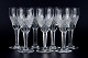 Wien Antik, Lyngby Glas, Denmark, vintage set of seven clear port wine glasses.