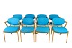 Set of eight dining room chairs, model 42, designed by Kai Kristiansen, Schou 
Andersen in the 1960s.
Great condition
