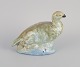 Gudmundur Einarsson (1895-1963). Figure of glazed ceramic in the form of grouse 
with young.