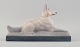 Francois Levallois (1882-1965).
Liggende hund i keramik, art deco.
