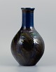 Kähler, large ceramic vase with floral decoration in cow horn technique.
1930s.