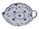 Blue Fluted Halv LaceDish - large size