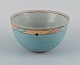 Ane-Katrine von Bülow, Danish contemporary ceramicist.
Unique bowl in turquoise with geometric fields.