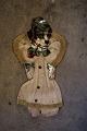 K&Co. presents: Old Christmas decoration in the form of a Christmas dog in cotton wool & glossy picture from ...