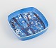 Royal Copenhagen, Baca faience bowl with floral motif in modernist style.