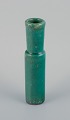 Hans Hedberg for Biot, France, unique ceramic vase with speckled glaze in green 
tones.