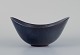Gunnnar Nylund for Rörstrand, ceramic bowl with blue-violet glaze.