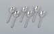 Georg Jensen Beaded.
A set of six large dinner spoons in sterling silver.