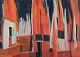 Monique Beucher (1934), fransk kunstner.
Olie på lærred. Abstrakt komposition. Koloristisk palette.