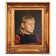 Michael Ancher, 1849-1927, oil on plate. Portrait of a ...