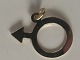 Male sign Pendant #14 karat Gold
Stamped 585
Height 14.87 mm
Width 17.84 mm