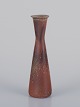 Gunnar Nylund for Rörstrand, Sweden, ceramic vase with glaze in brownish tones.
