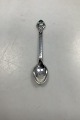 Evald Nielsen / Aage Weimar Silver Coffee Spoon No 3 with green stone