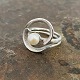 Sculptural ring of sterling