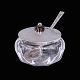 Hans Hansen. 
Glass Jar with 
Sterling Silver 
Lid & Spoon ...