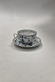Danam Antik presents: Bing and Grondahl Blue Fluted Plain / Blue Traditional Tea Cup with Hoveddepot Mark