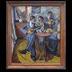 Aabenraa 
Antikvitetshandel 
presents: 
Victor 
Isbrand, 
1897-1988, oil 
on plate. 
Cubism 
composition 
with three ...