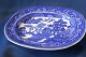 Blue painted serving dish in Chinese style. Produced by English Wood & Sons.