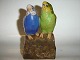 Aluminia Royal Copenhagen Figure of to Budgie,