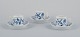 Meissen, 
Germany. Blue 
Onion. A set of 
three small ...