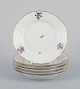 Royal 
Copenhagen 
Saxon Flower. 
Six porcelain 
plates. ...