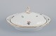 Royal Copenhagen Saxon Flower. Large oval lidded tureen in porcelain. 
Hand-painted with polychrome flowers. Gold rim.