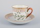 Royal Copenhagen Flora Danica coffee cup with saucer.
Hand-painted.