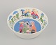 Arabia, Finland. Large porcelain bowl. Featuring illustrations from the Moomins.