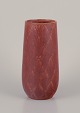 Gunnar Nylund for Rörstrand, Sweden.
Ceramic vase with geometric pattern. Glaze in brown hues.