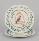 Hermès, France. Two porcelain plates with bird motifs.