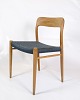 Dining Chairs - Model 75 - Oak - Paper Wicker - Niels O. Møller - J.L Møllers Furniture Factory - 1960