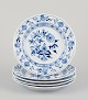 Meissen, Germany. Blue Onion pattern. Five plates.