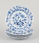 Meissen, Germany. Blue Onion pattern. Four plates.