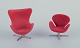 Arne Jacobsen, miniatures of the "Swan" and "Egg" chairs.