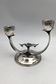 Danish? Silver 
Two-branch 
Candle stick