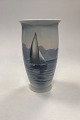 Danam Antik 
presents: 
Bing and 
Grøndahl Art 
Nouveau Vase - 
Sailboat No. 
8661/450